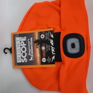 Night Scope Fleece Lined Beanie Hat Cap Headwear USB Rechargeable LED Light